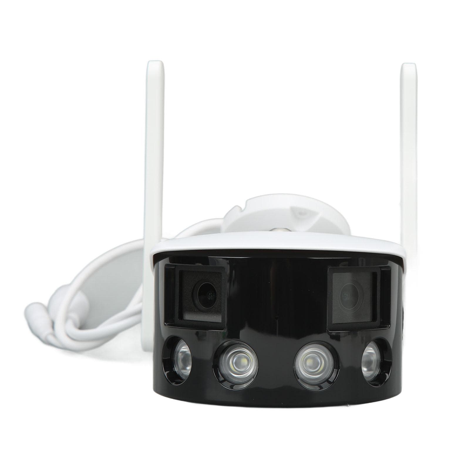 Dual Lens Camera HD 180 degrees View 4MP WIFI IP65 Waterproof 2 Way Intercom Motion Tracking Surveillance EU Plug