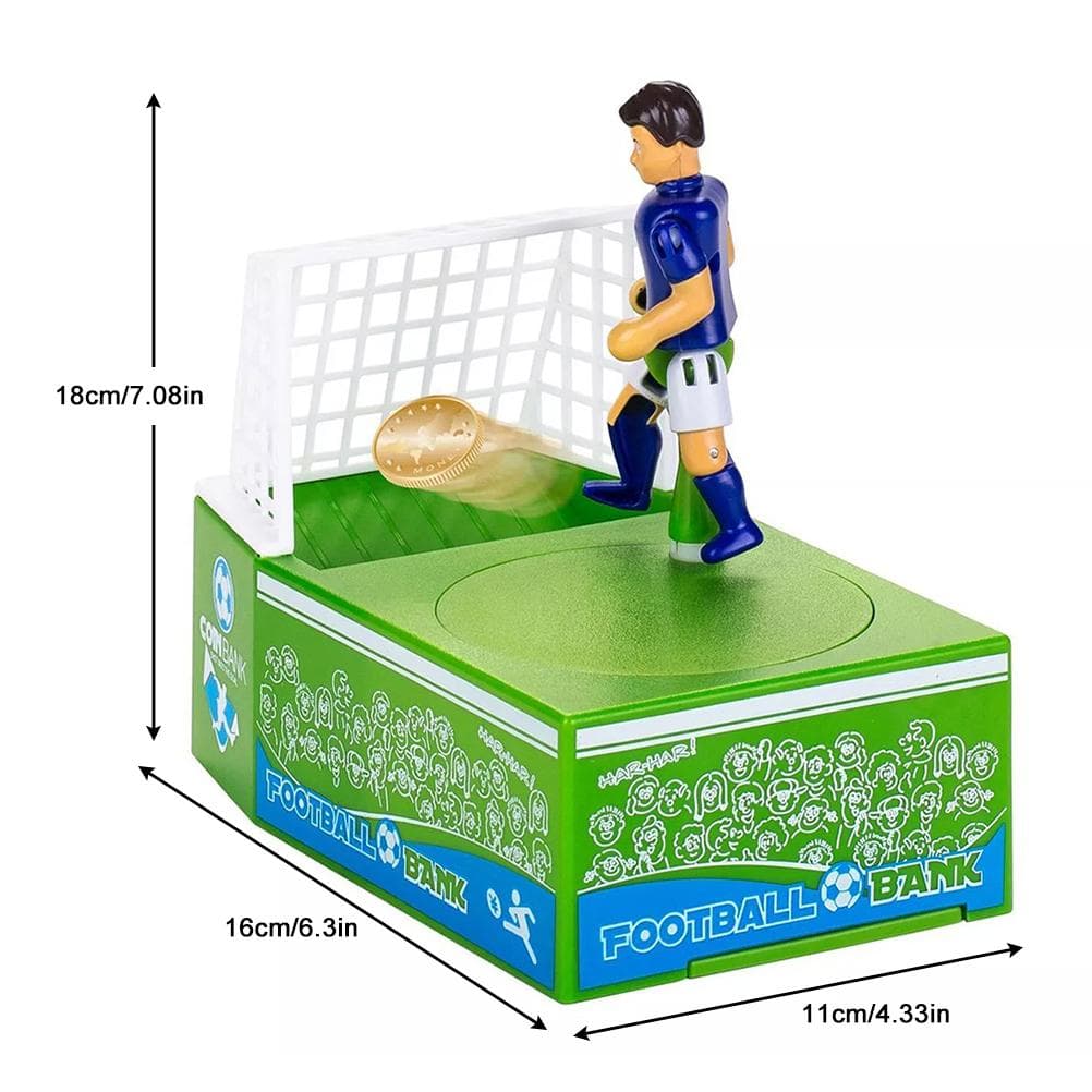 Kids Football Player Game Toy Shooting Bank Soccer Shooting Coin Bank Football Bank Mechanical