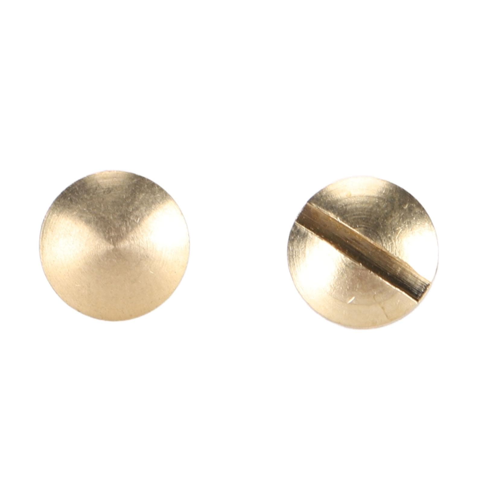50 Set Brass Rivets Kit DIY 8mm Slot Screw Decorative Curved Rivet for Leather Bag Cloth Pants Bag 4mm / 0.16in