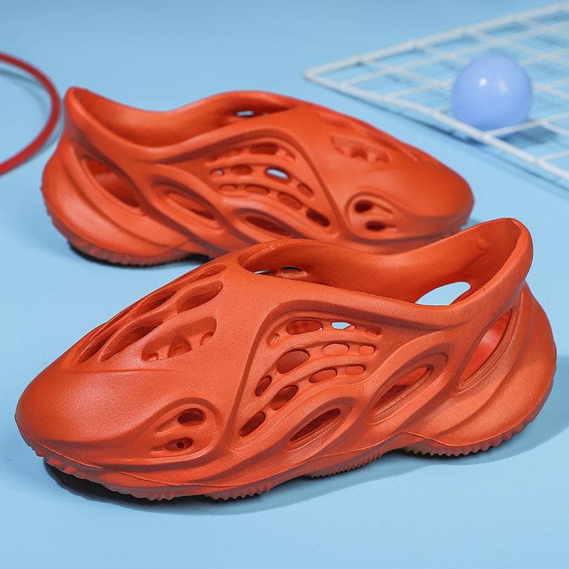 Coconut children's hole shoes 2025 summer parent-child beach shoes boys and girls soft-soled sandals 40-41 orange