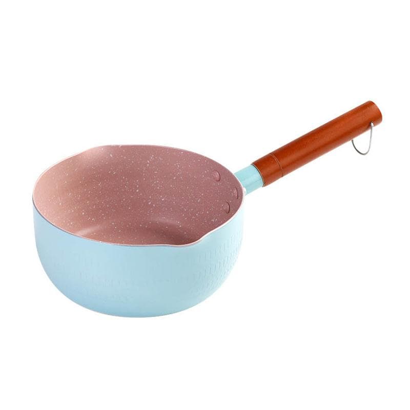 Japanese Style Saucepan Nonstick Milk Noodle Soup Sauce Pan Baby Food Cooking Pot Blue 20cm