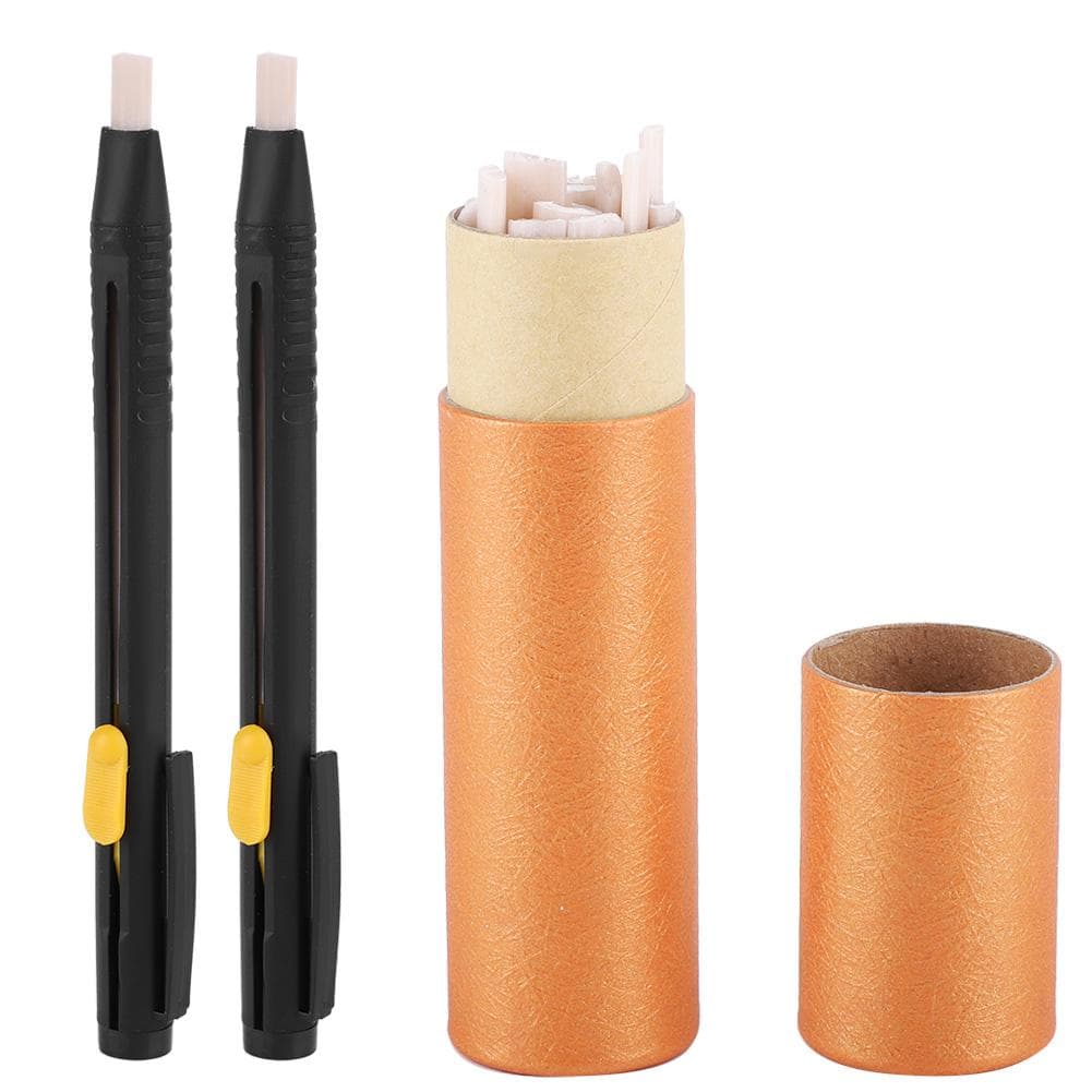 2pcs Pen Holder 20 Wax Refill Auto Vanishing Leather Fabric Marker Disappear Pens