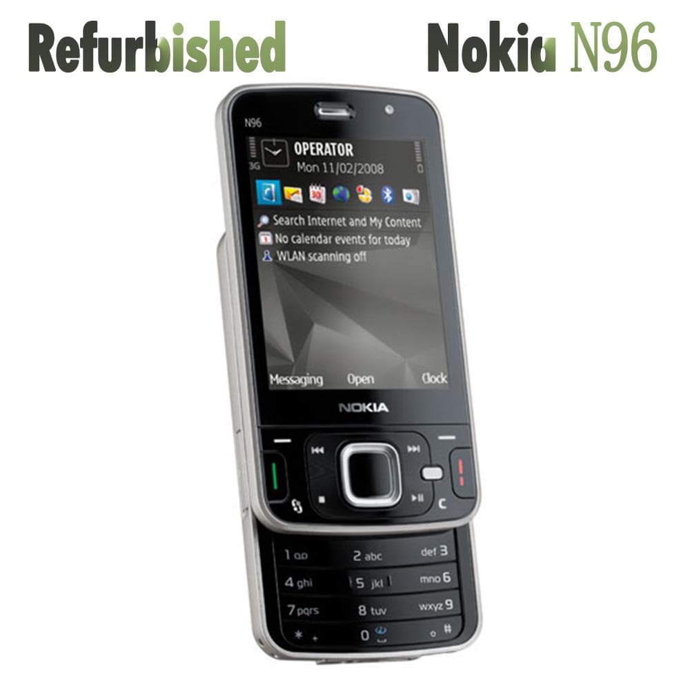 Refurbished Nokia Original Nokia N96 Mobile Phone With 1 SIM Simple Set black