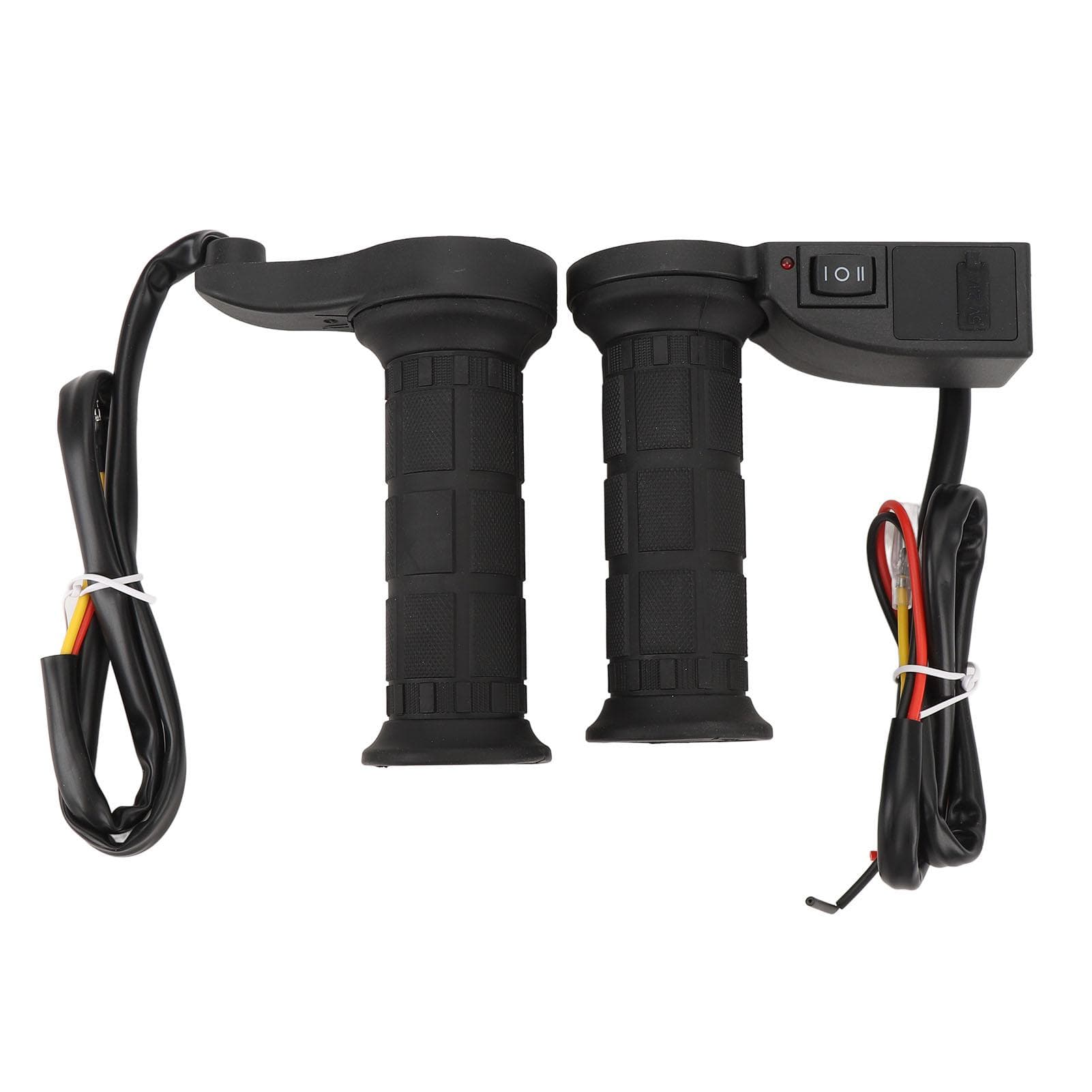 12V 22mm Motorcycle Heated Handlebar with Voltage Display USB Output Adjustable High Low Temp