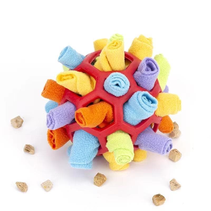 1Pcs Pet Sniffing Ball Toys Ball Portable Encourage Natural Foraging Skills Training Educational Dog Toy Slow Feeder red
