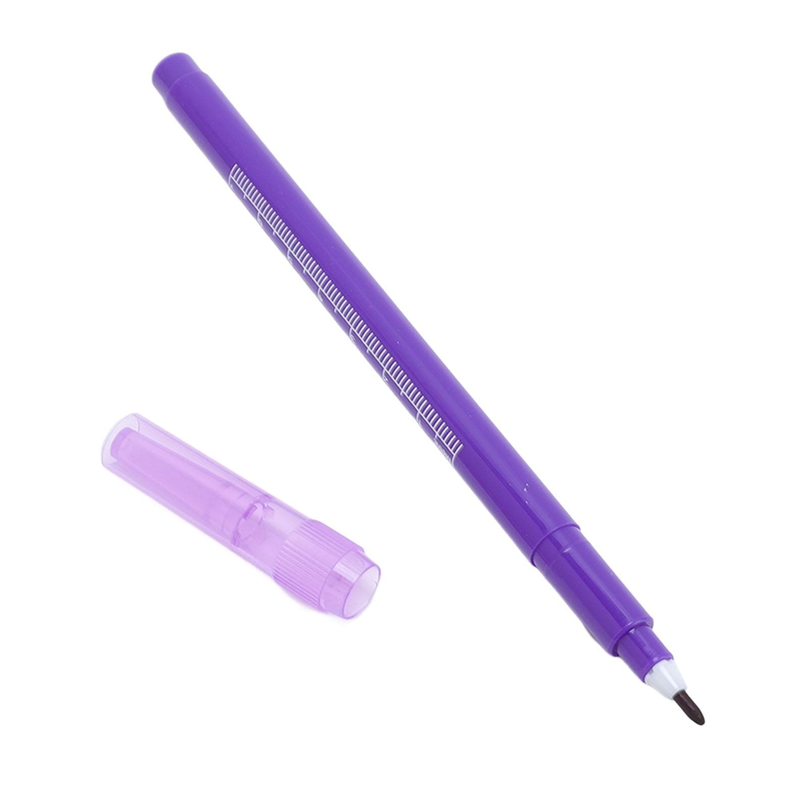 10 Set Skin Stencil Markers with Rulers Quick Drying Erasable Skin Scribes for Beauty Salon 10ml