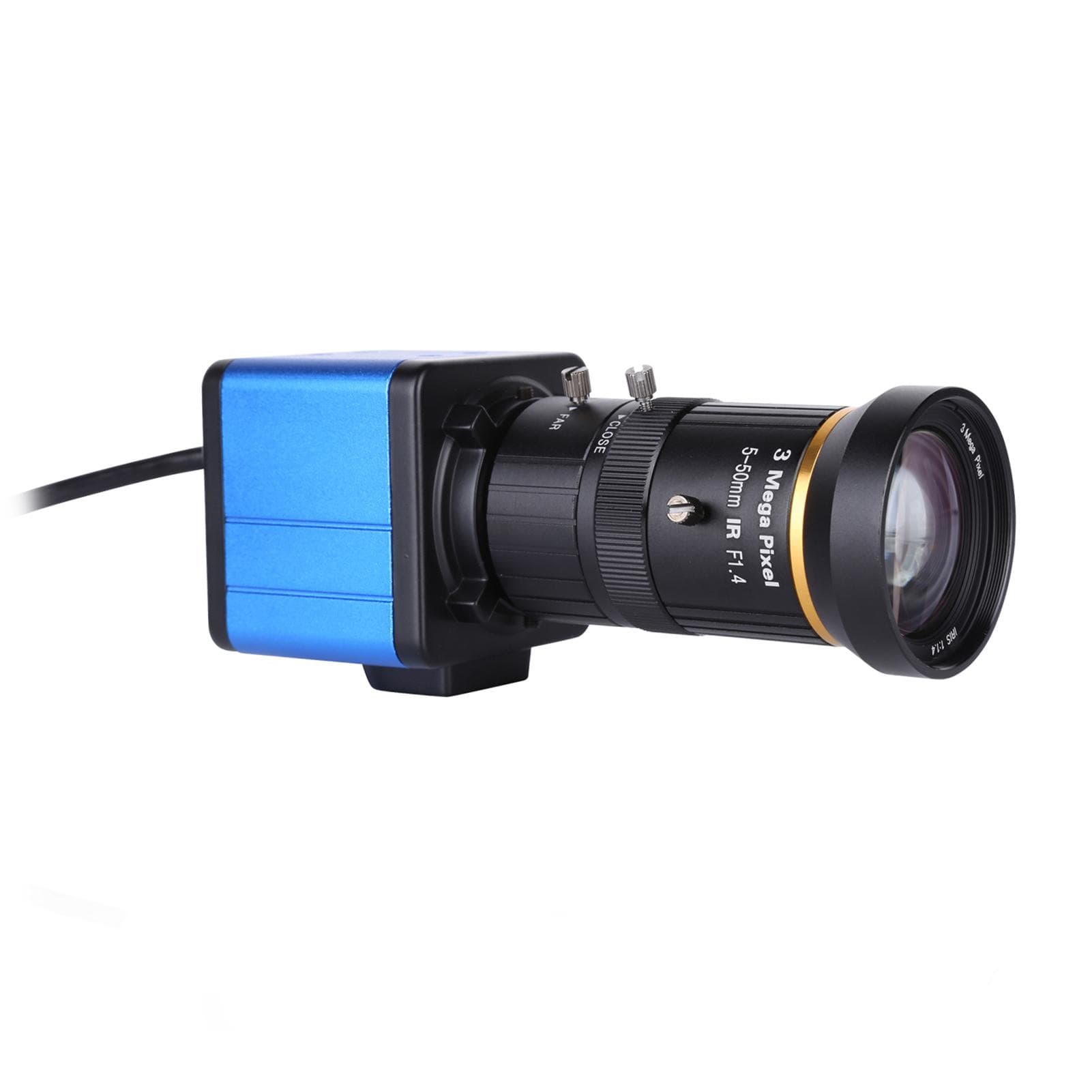 1080P HD Camera Computer Camera Webcam 2 Megapixels 10X Optical Zoom 80 Degree Wide Angle Manual Without Tripod blue