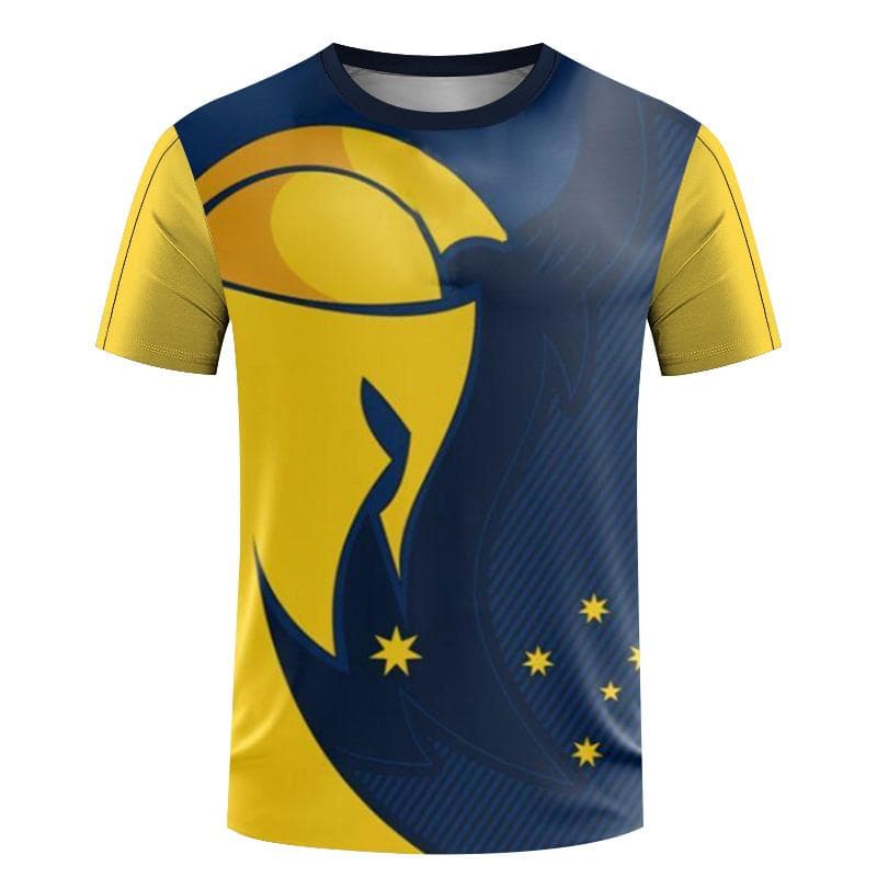 2023 Quick Drying Table Tennis Wear Men's Printed T-shirts Breathable Women's Fitness Wear Boys' Large Badminton Training Tops S