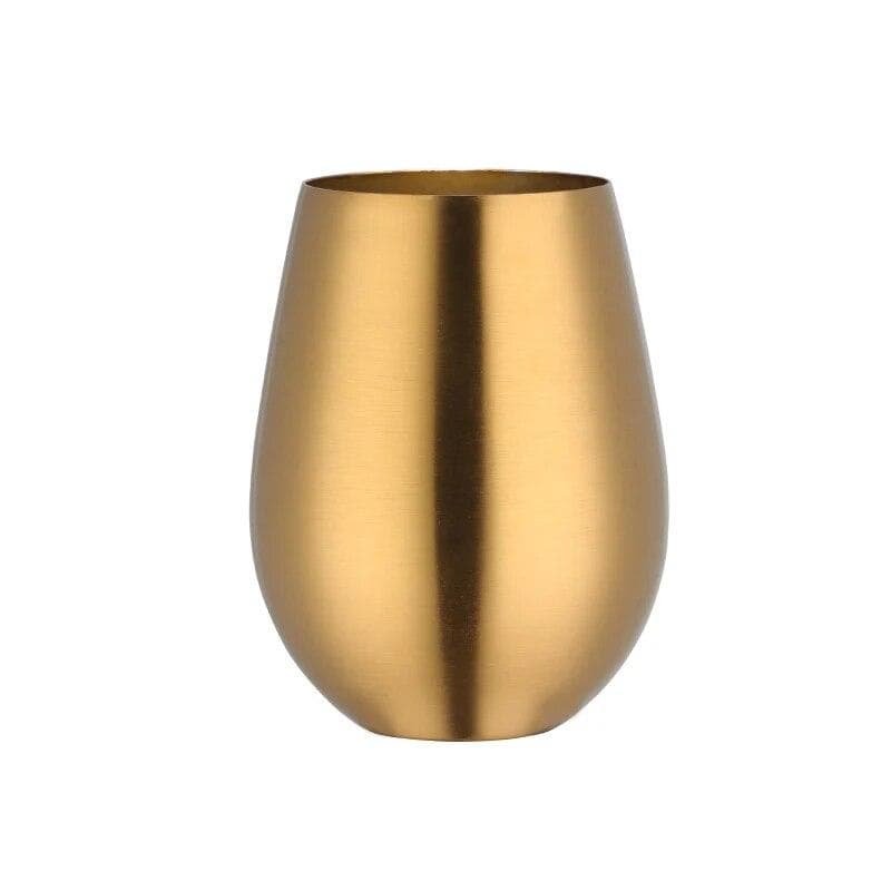 Stainless Steel Beer Wine Cup Gold Beer Tumbler Cocktail Juice Milk Cup Metal Drinking Mug For Bar Outdoor Drinkware gold