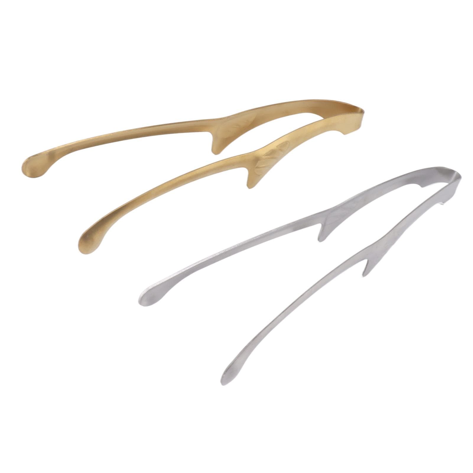 2Pcs Grill Tongs Grilling Tools 430 Stainless Steel Long Handle Kitchen Tongs for Cooking Grilling
