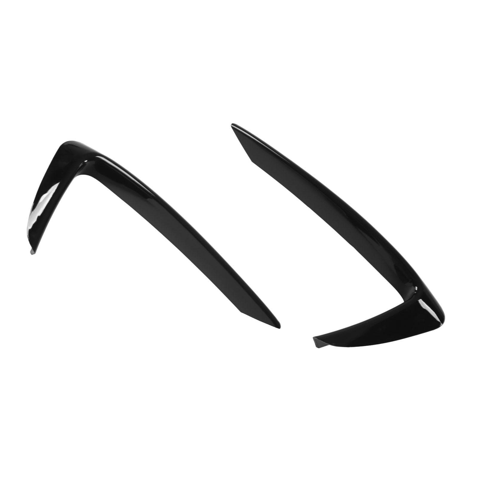 1 Pair Front Bumper Grille Upper Trim Cover Gloss Black Replacement for Maserati Quattroporte M156