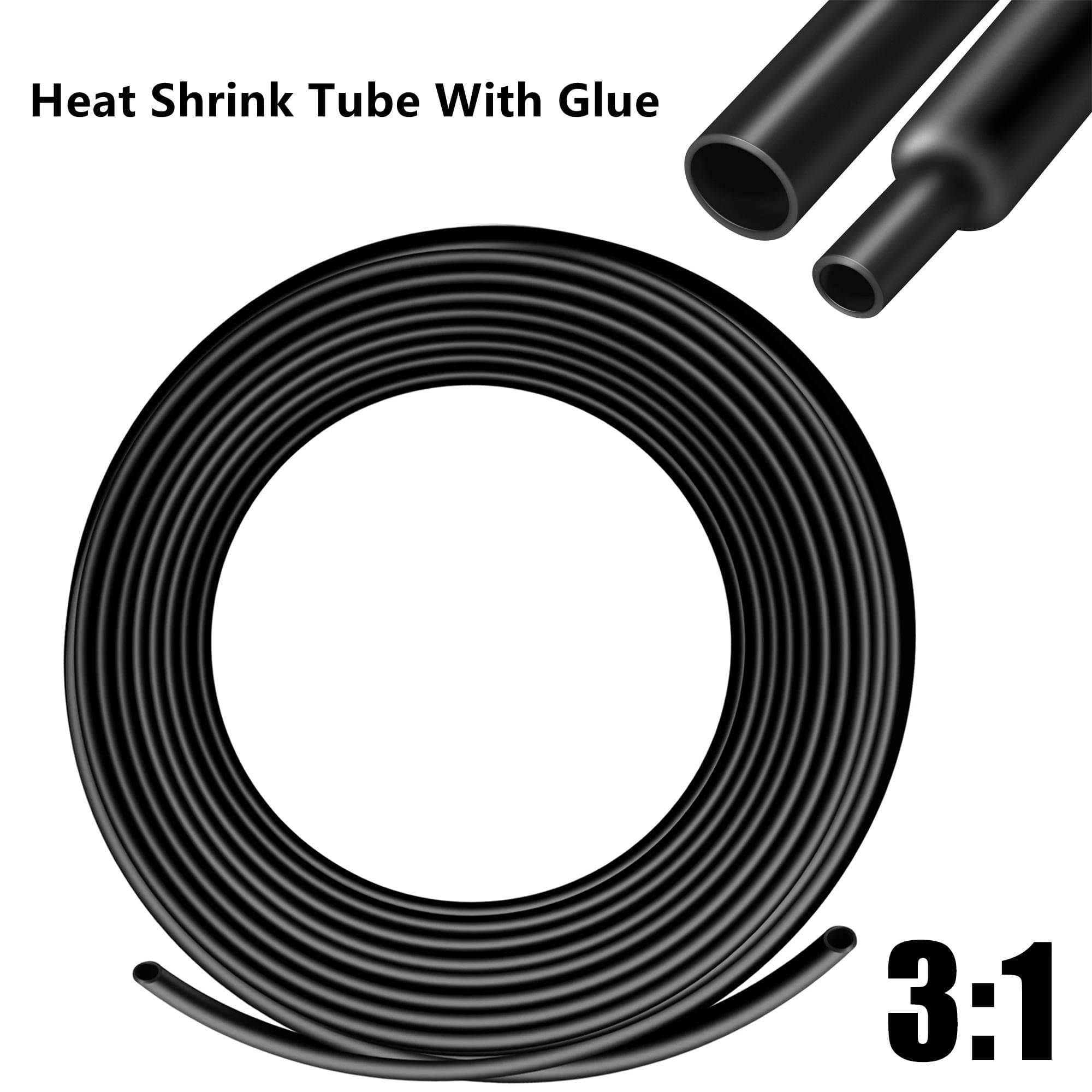 Heat Shrink Tubing 3:1 Shrinking Cable Tube Dual Wall Adhesive Shrinkable Wire Wrap Tubes Roll Fully Insulation 12.7mm ( 2m)