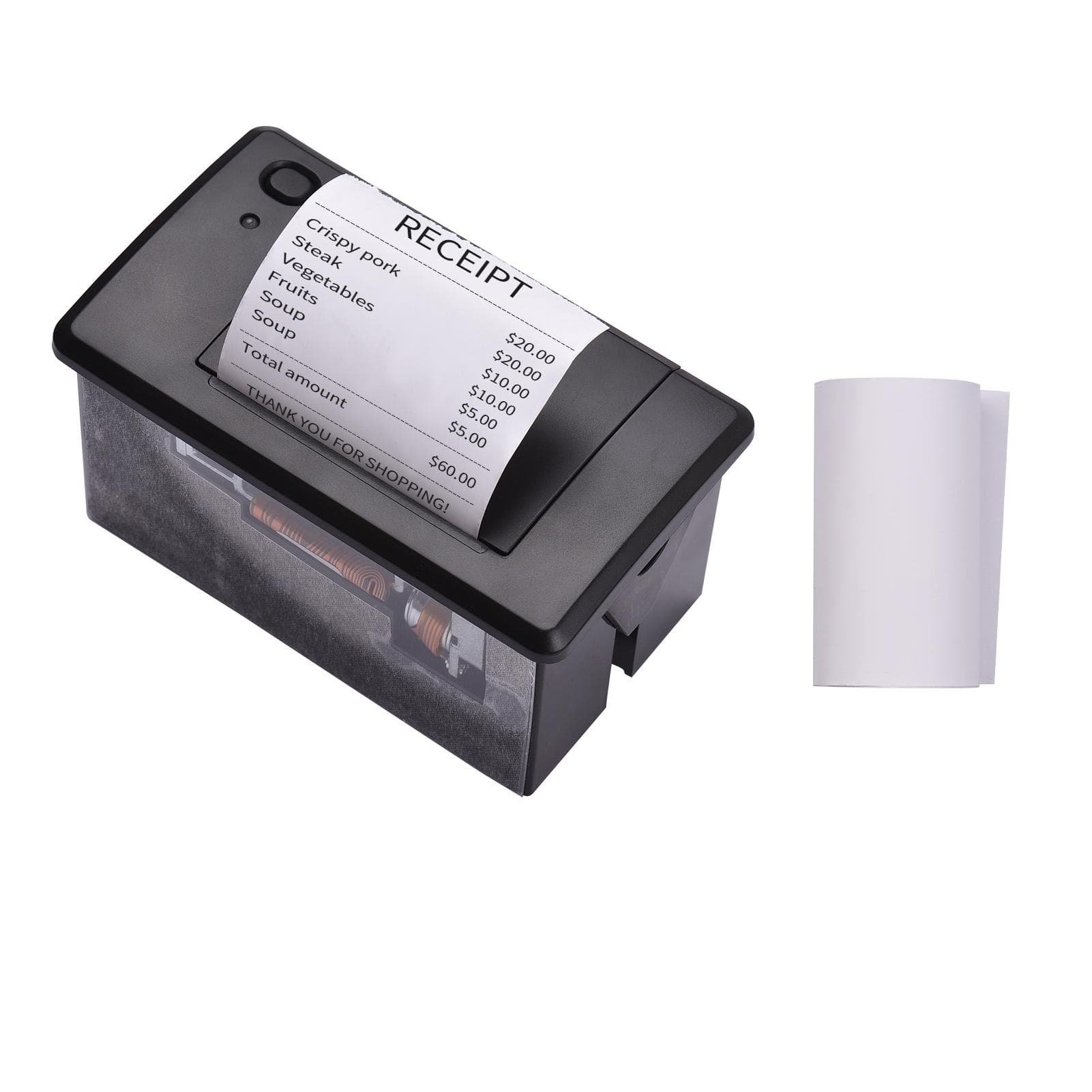Aiebcy Embedded Thermal Receipt Printer 58MM Mini Printing Module Low Noise with USB/RS232/TTL