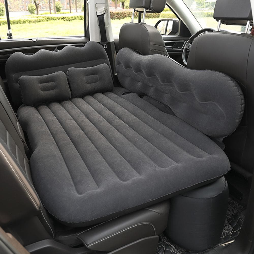 Mattress Car Inflatable Travel Bed Home Outdoor Camping Mat Rear Flocking Plus Air Mattress for SUV black