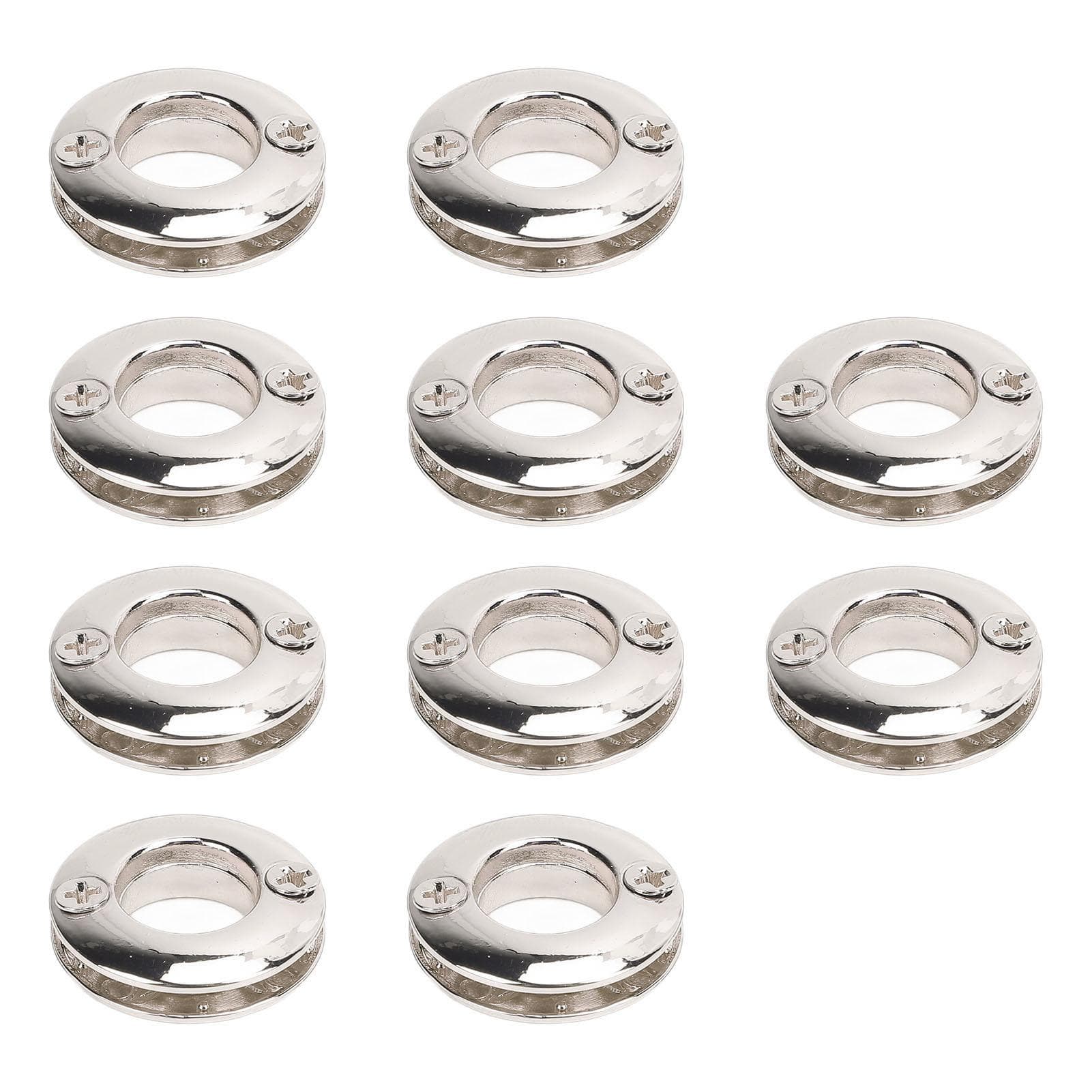 10Pcs Metal Eyelets Kit Shoe Boot Repair Eyelets Alloy for Fabric Leather Belt Paper Crafts Clothes silver