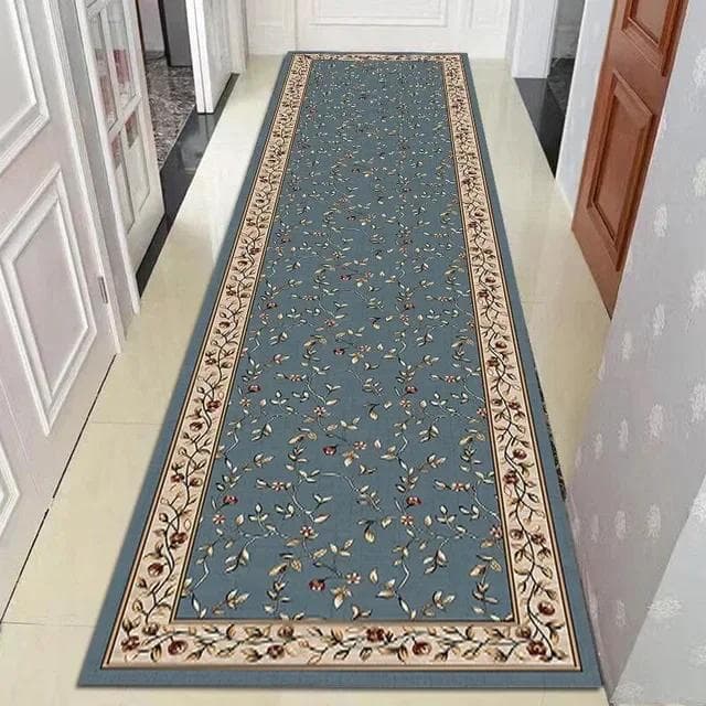 Nordic Style Living Room Hall Carpet Long Hallway Corridor Rugs Kitchen Mat Flannel Anti-slip Doormat National Bedroom Area Rug 80x160cm