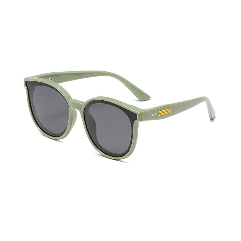 Trendy UV Sunshade Silicone Sunglasses For Kids Large Frame Boys Girls Cool Children Eyewear 23043