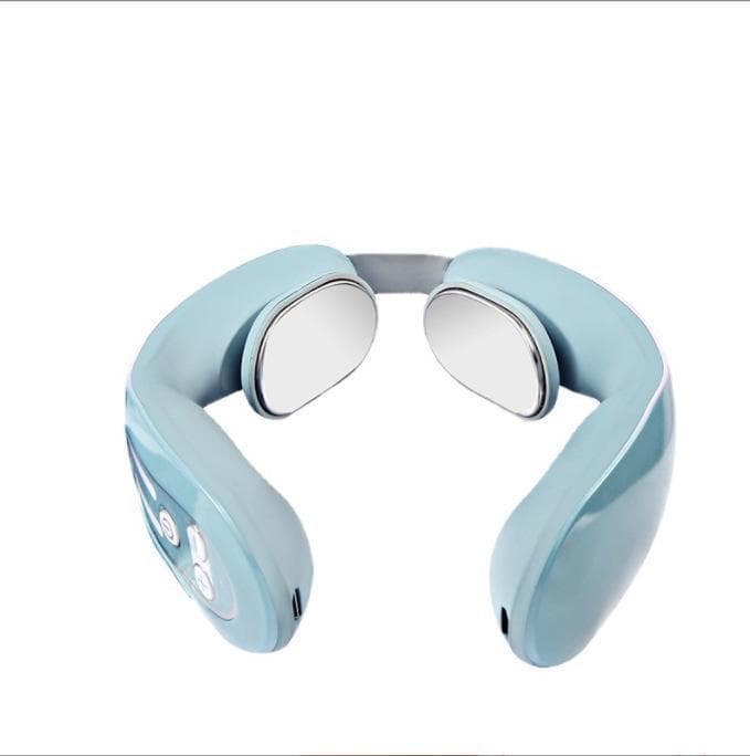 Portable Neck Lymph Massage Machine for Women and Men Gift usb blue