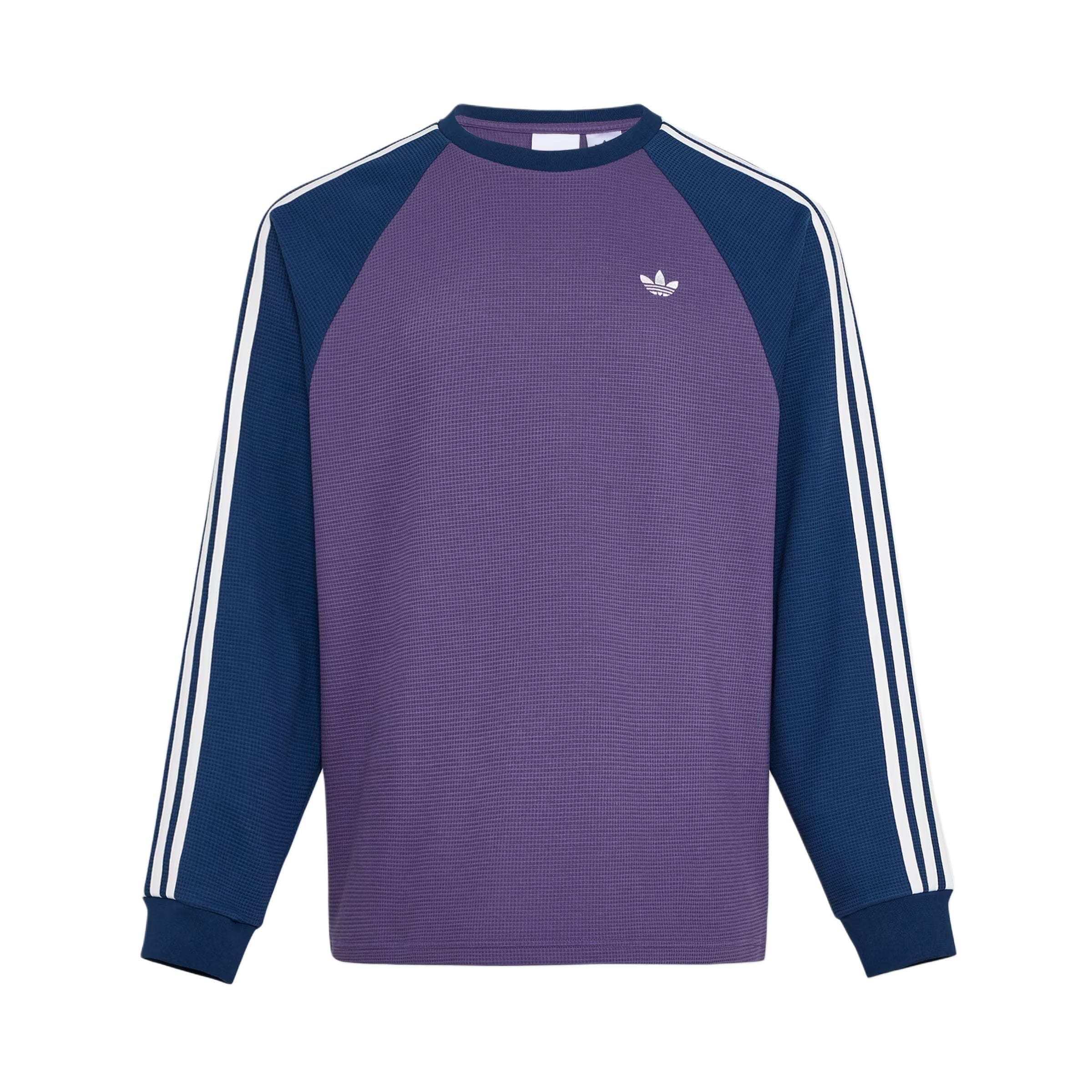 Adidas Originals Loose Fit Striped Long Sleeve T-Shirt Unisex Tops KV8868 L