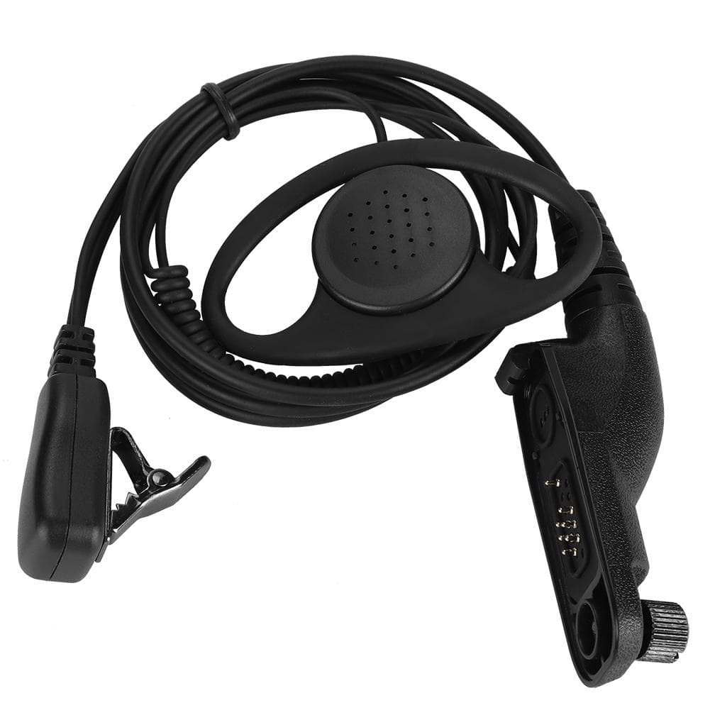 D Type Ear Hanger with PTT MIC for Motorola Xpr-6300/6350/6550/6580/7550/P8200 8268D