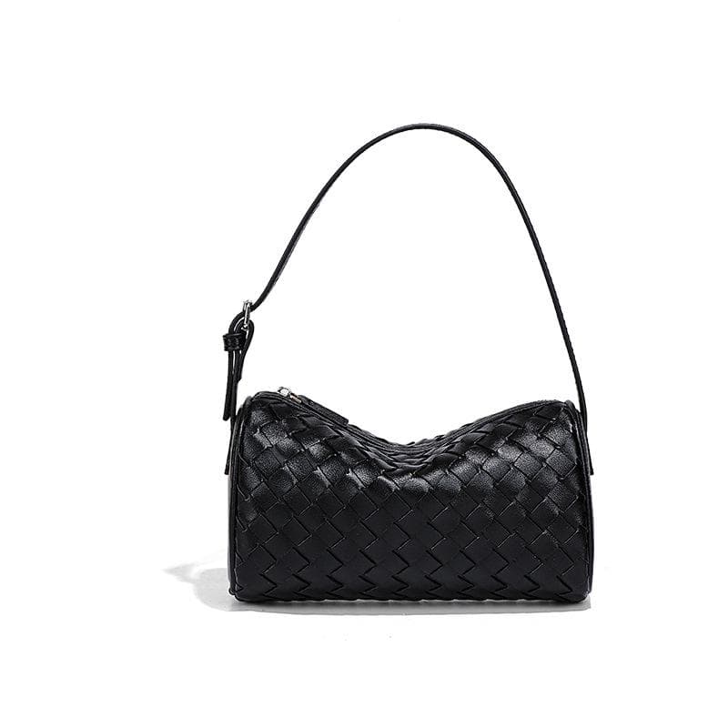 Hand-woven Women's Bag, Lightweight and Versatile, Portable Cylindrical Camera Bag, Single-shoulder Crossbody Pillow Bag Under The Armpit