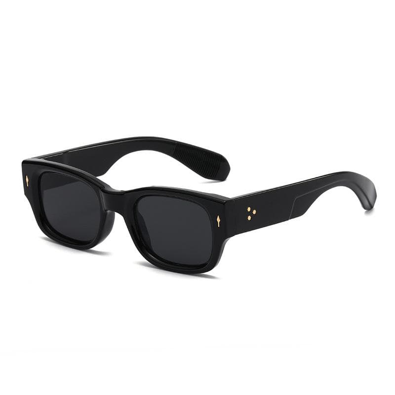 Vintage Square Designer Sun Glasses Men Zonnebril Mannen Glasses Man Trendy Rectangle Sunglasses Women Male Eyewear UV400 gafas as shown black