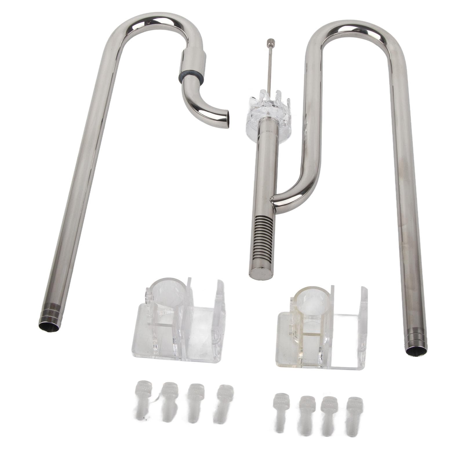 Stainless Steel Inflow and Outflow Pipe Set Water Regulating Metal Lily Pipe Surface Skimmer with 2