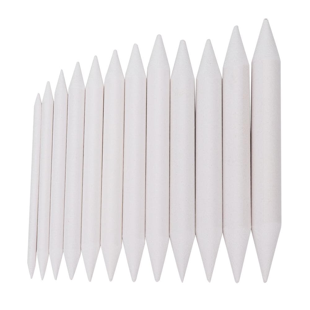 12 Pcs White Paper Pen Blending Stumps Sketch Rub Drawing Tool Sketch Drawing Tool