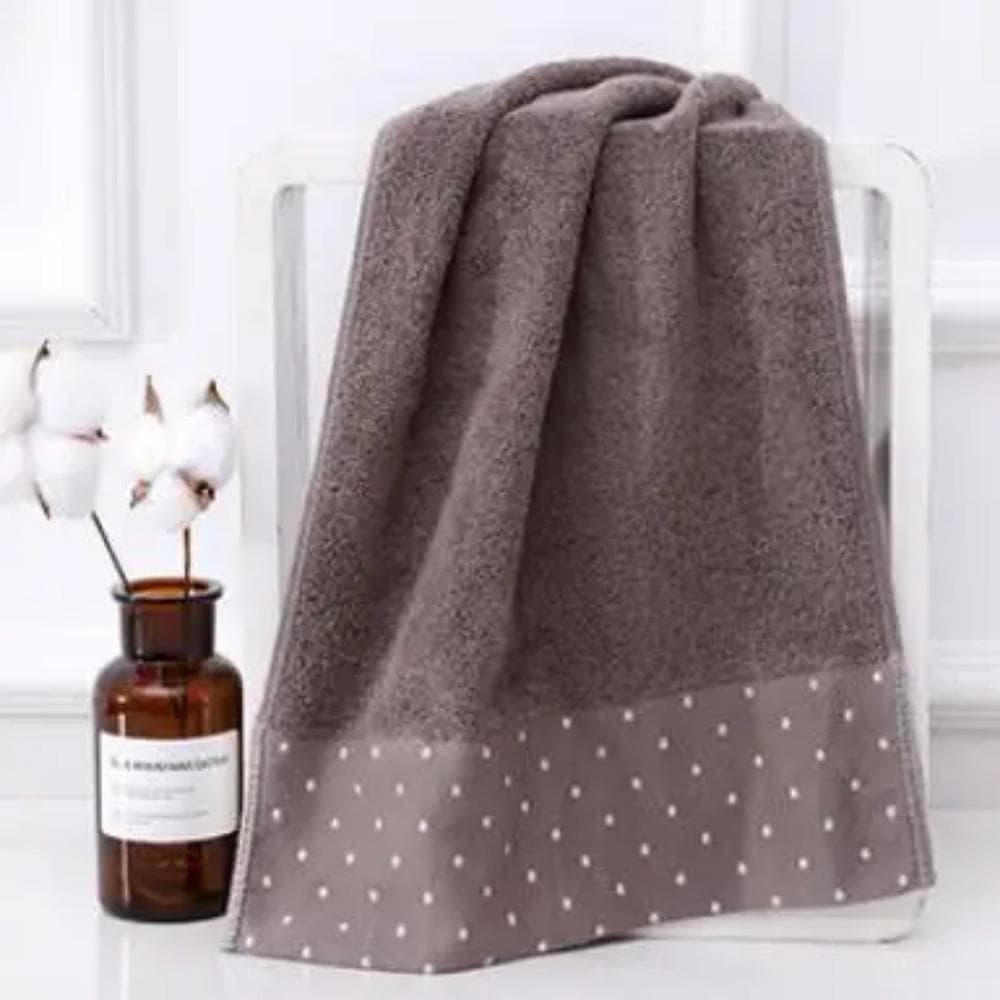 Cotton towel face towel household adult cotton face towel supermarket advertising gift towel 35x75cm&1pc brown