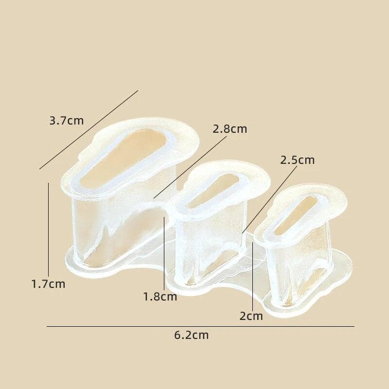 1 Pair Thumb Foot Care Toe Splitter Silicone Toe Separators Feet Toe Care Tool 1 pair