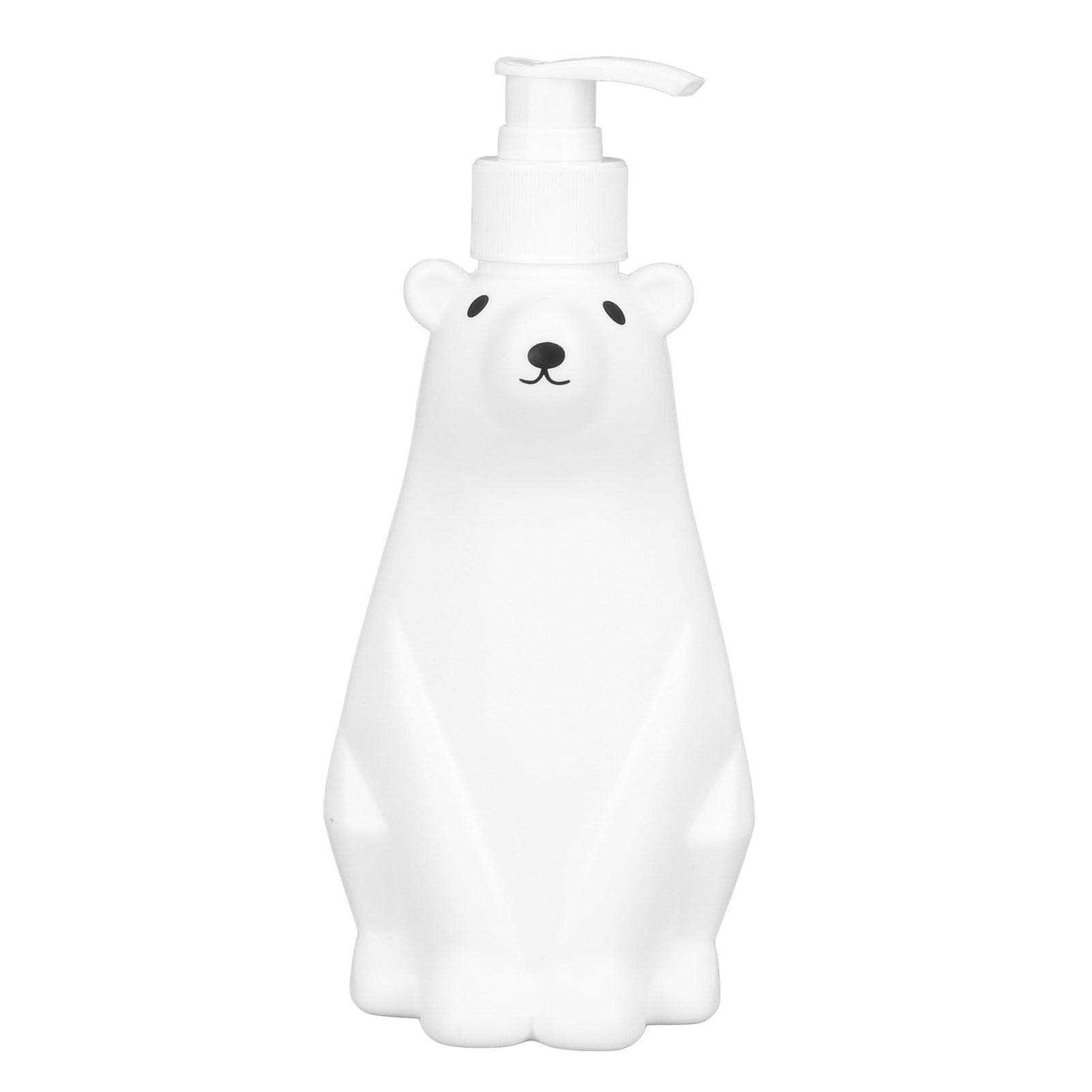 Shampoo Dispenser White Bear Style Pump Type PP PE Widely Used Shower Bottles for Bathroom Washroom