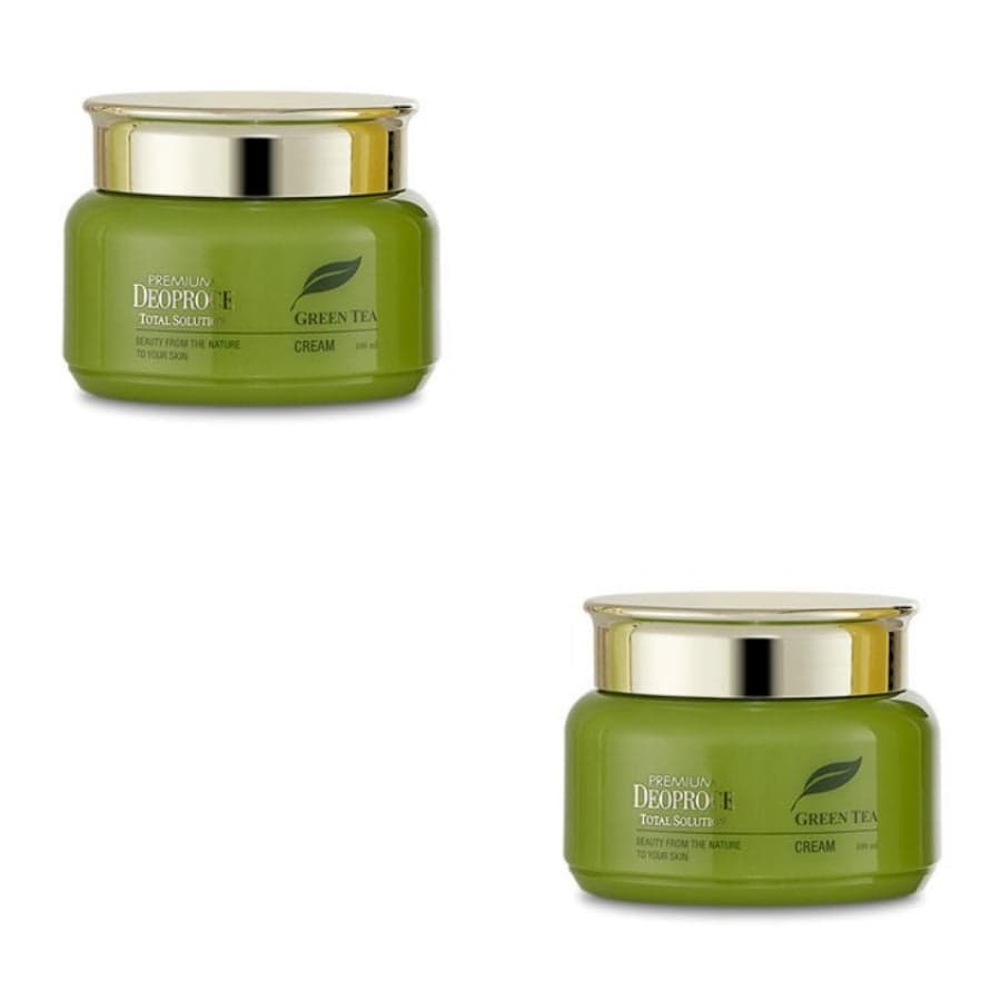 Premium Deoproce Green Tea Total Solution Cream 100ml*1Pc/2Pcs/4Pcs 2Pcs
