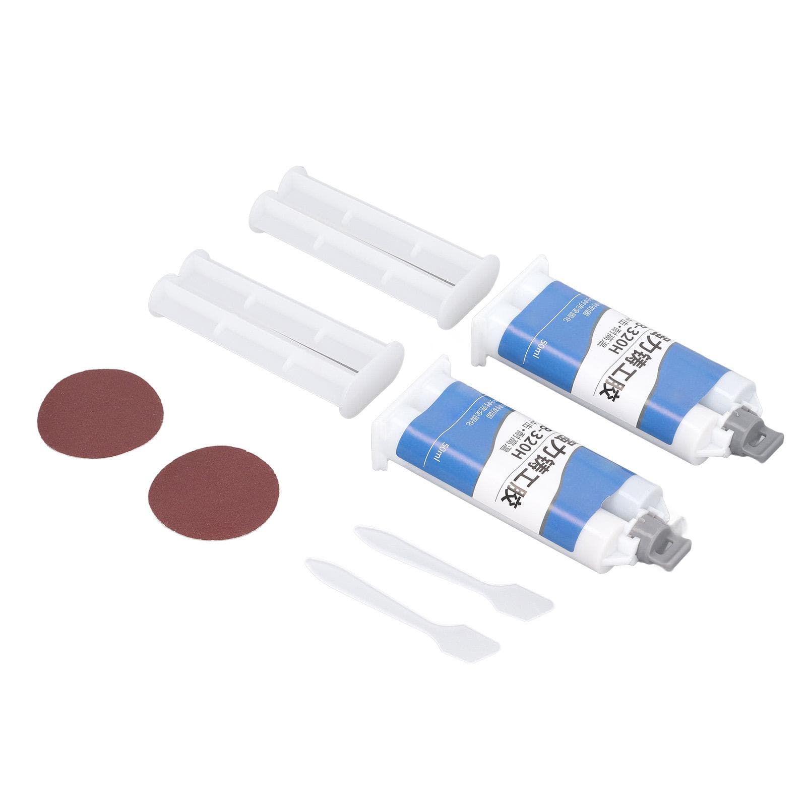 2Pcs Metal Glue High Temperature Resistant Strong Adhesive Long Lasting AB Metal Repair Adhesive
