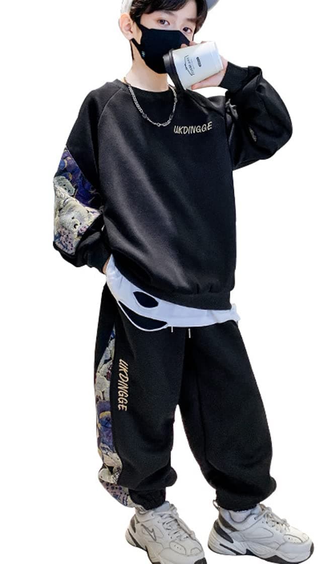 Mouhoukyo Tracksuit Top and Long Junior Everyday Size Boys' Set, Bottoms, Children's Clothing, Sweatshirt, Sportswear, Spring/Autumn, Casual, Sleeve,