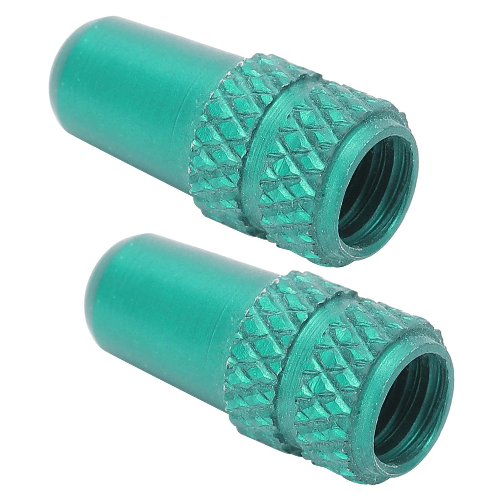 2pcs Presta Valve Caps Aluminium Alloy Presta Cycling Valve Dust Covers Bicycle Tire CapsGreen