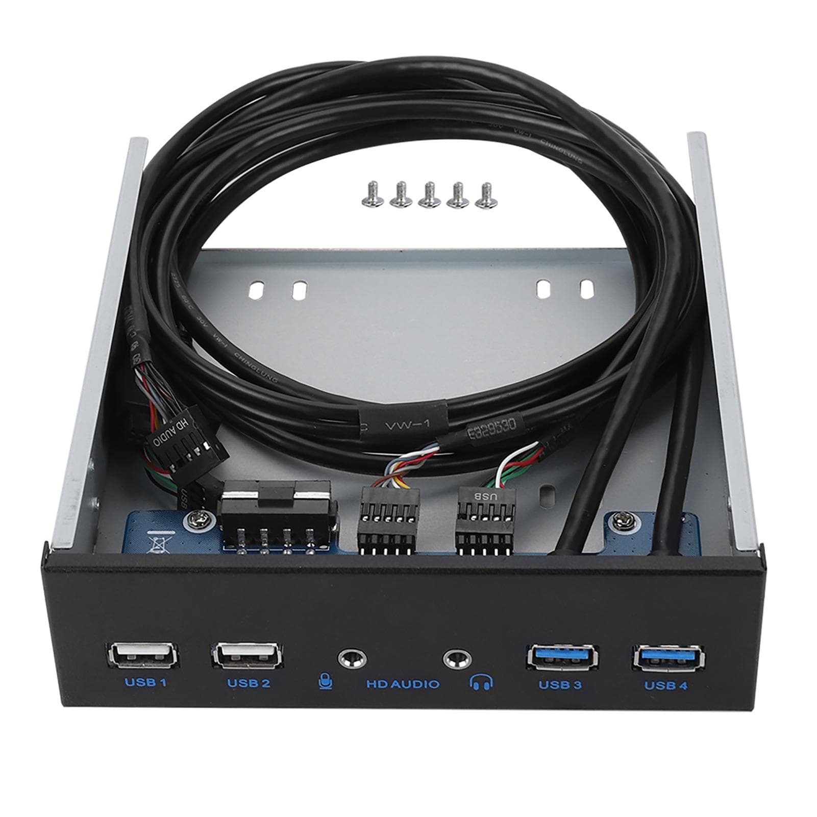 USB 3.0 + USB 2.0 19PIN HD Audio Extension Front Panel white