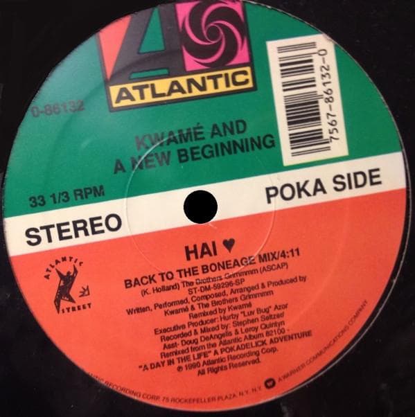 12inch Record KWAM? & A NEW BEGINNING - Hai ? 086132 Atlantic 1990 US Rap & Hip-Hop/R&B Used