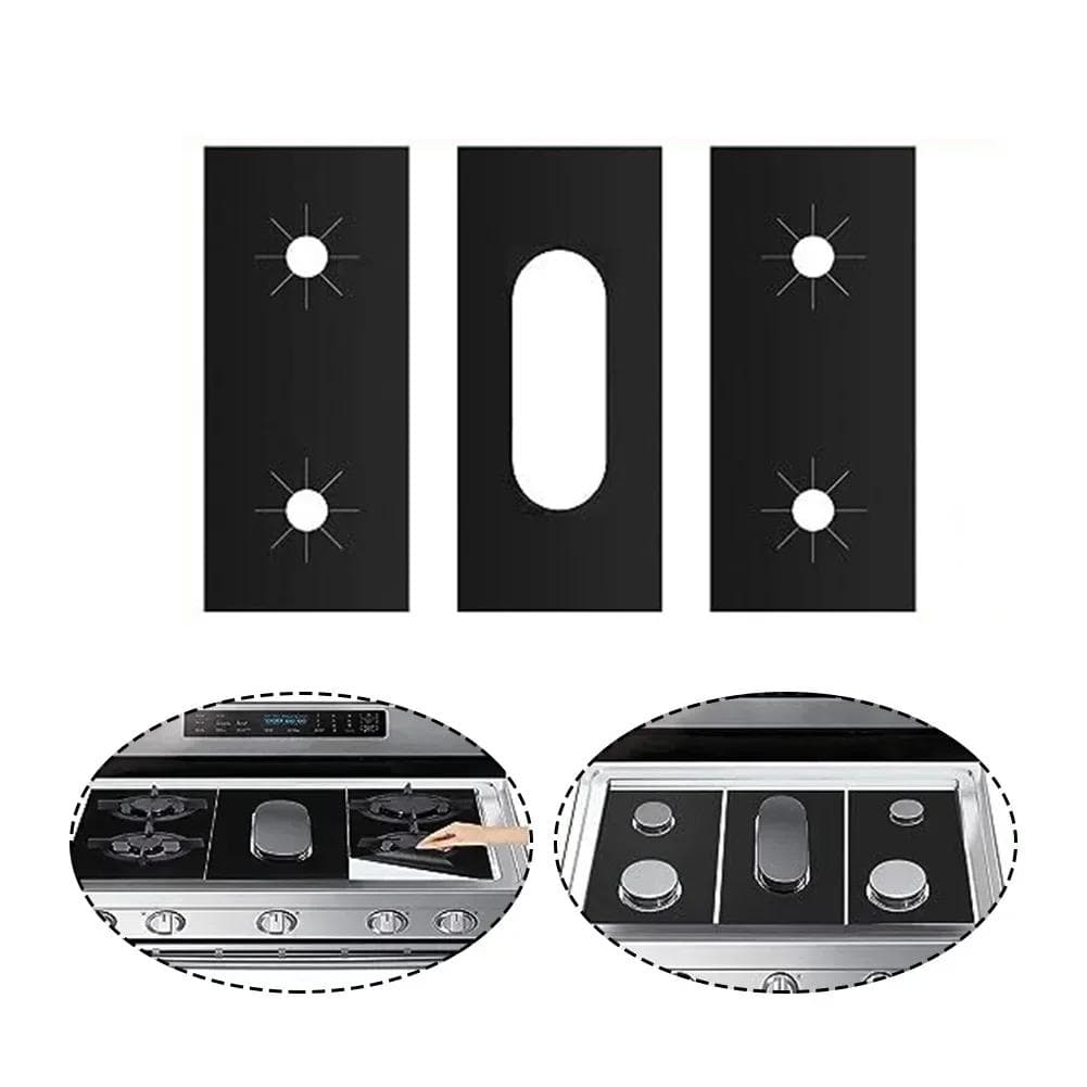 5-Hole Gas Stove Pad Protective Cover Kitchen Cleaning Anti-dirty Non-stick Pad Reusable Stovetop Scratch Protector Pads CHINA