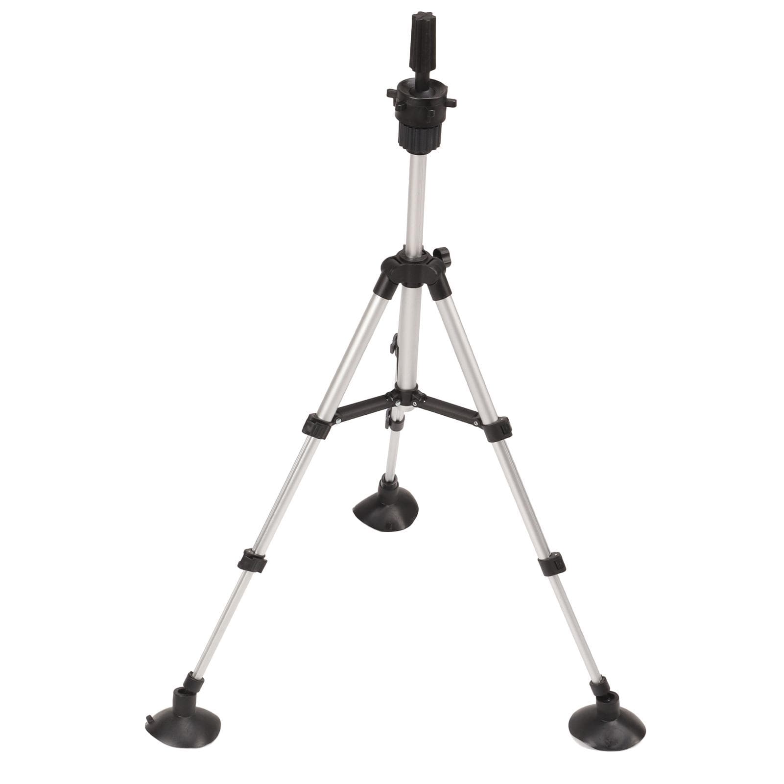 Wig Head Tripod Adjustable Lightweight Aluminum Alloy Mannequin Head Stand with Suction Cup for