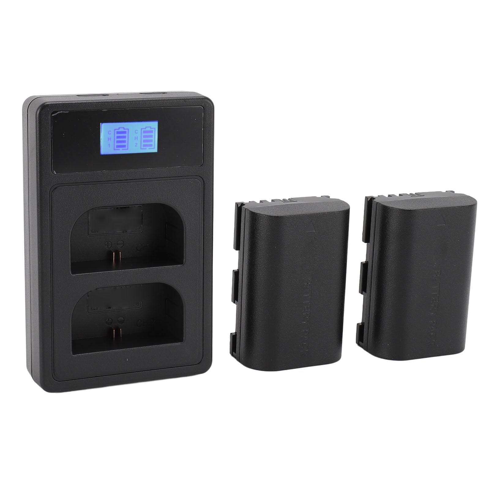 LP‑E6 LP‑E6N Camera Battery 2750mah Lithium Battery With Dual Bay Battery Charger for R5 R6 90D 60D