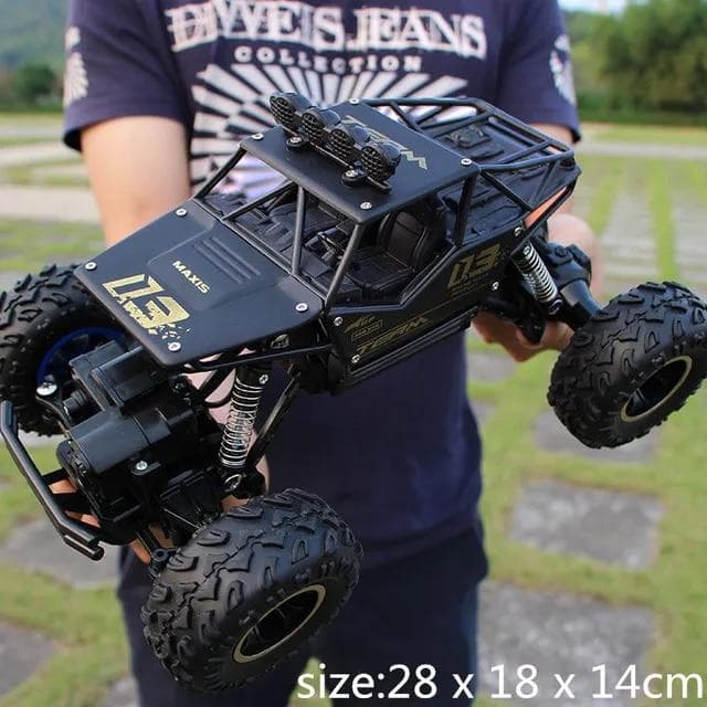 New 1:12 4WD RC Car 2.4G Radio Control Car Buggy Off-Road Remote Control Cars Trucks Boys Toys for Children 28cm black