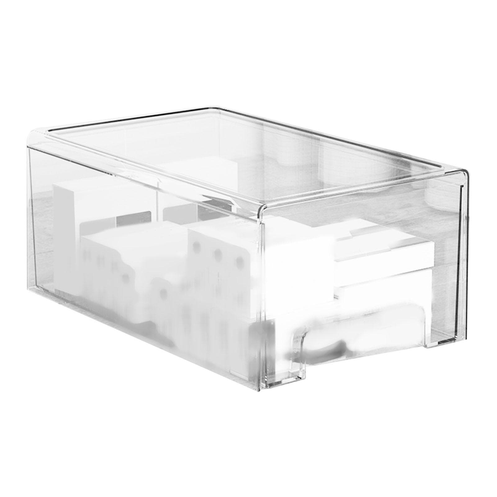 Clear Drawer Organizer Stackable Dustproof Large Capacity Elegant Acrylic Desktop Organizer for
