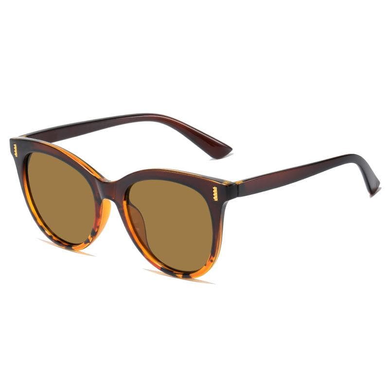 New Luxury Retro Leopard Print Cat Eye Sunglasses for Women Fashion Street Style UV400 Protection as picture