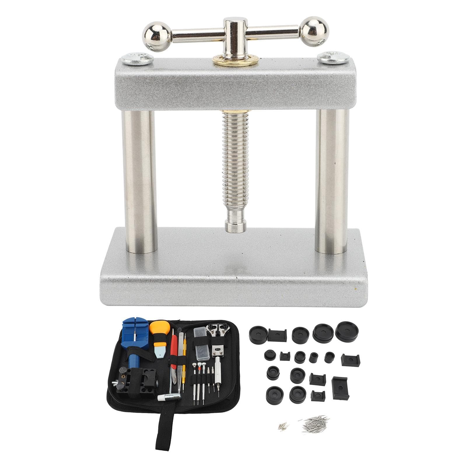 Watch Press Tool with 18pcs Dies Battery Replacement Strap Adjustment Opening Back Cover Watch