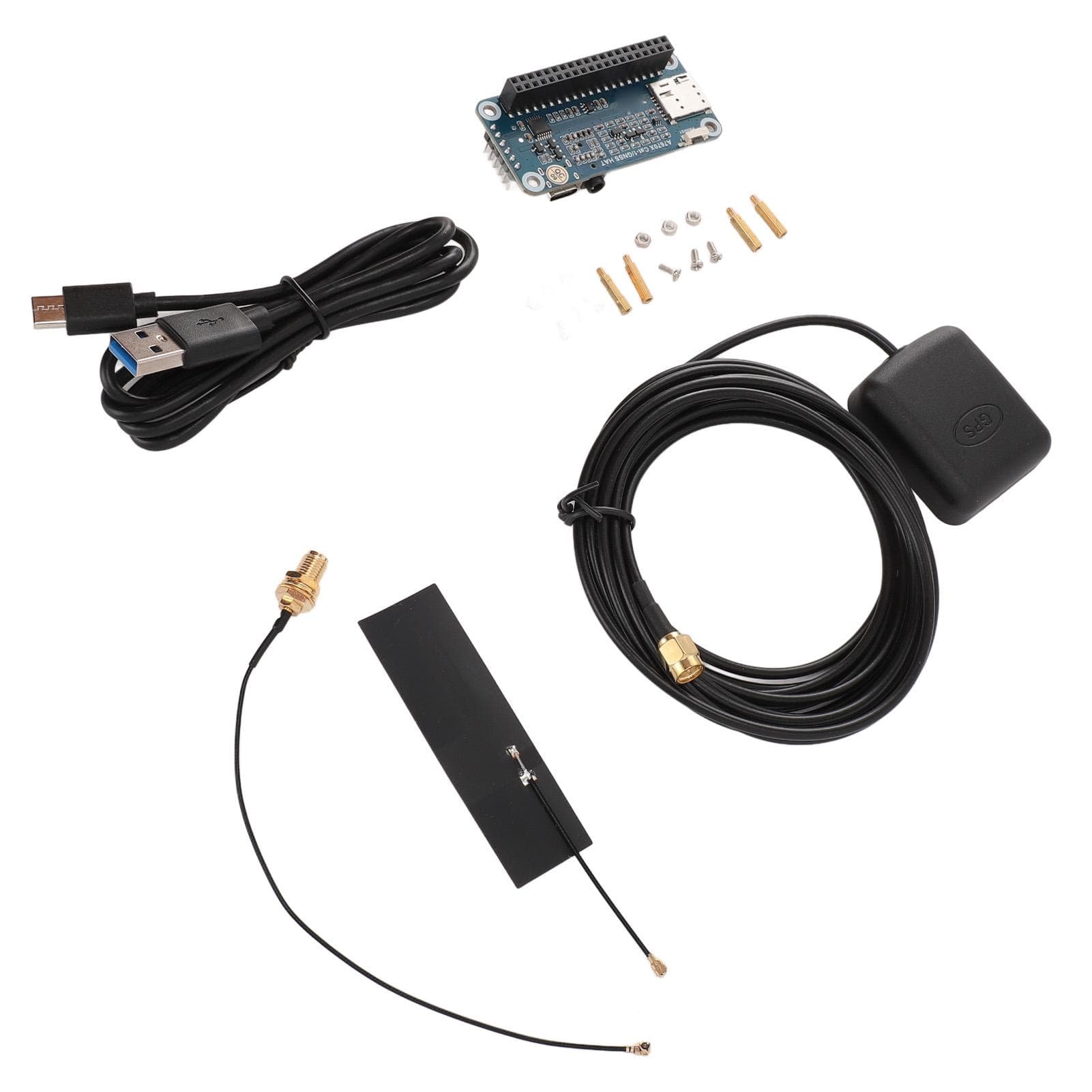 GSM GPRS GNSS HAT Based On A7670E Module Cat 1 2G Support Positioning Expansion Board with GPS FPC