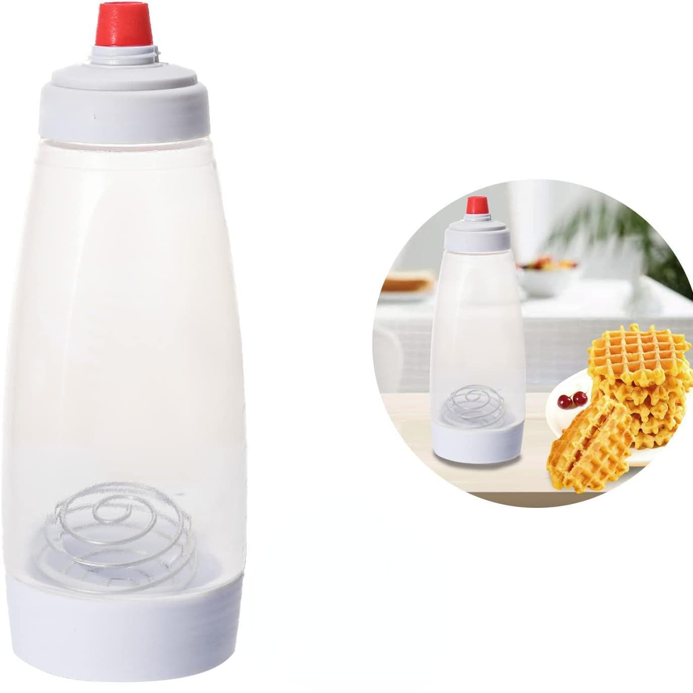 Batter Dispenser And Mixer With Blender Cream Batter Bottle Squeezer Kitchen Shaker Batter Dispenser Bottle Baking Tool 1pc