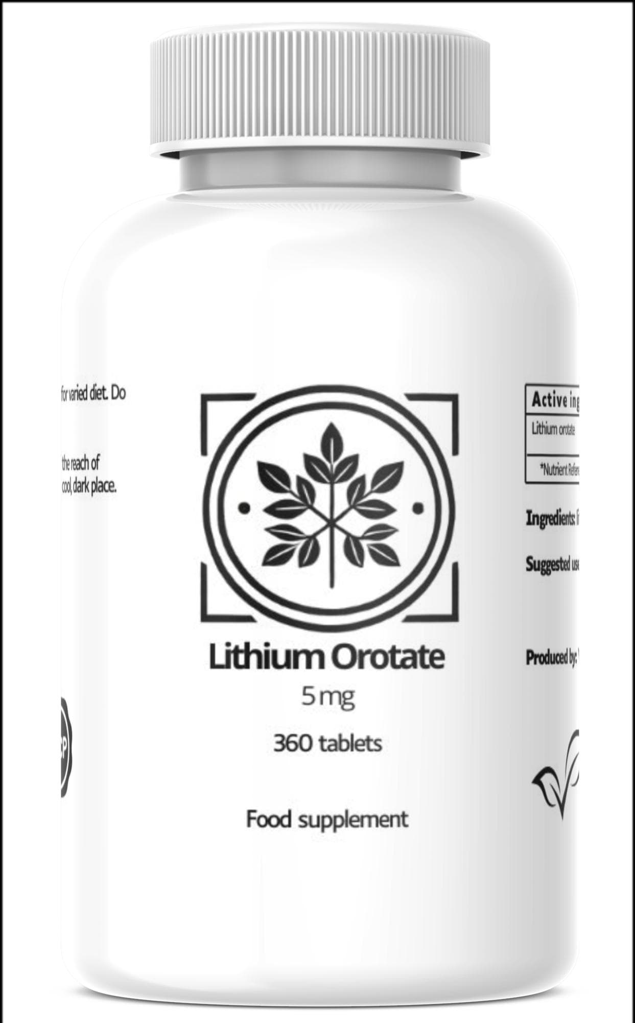 Lithium Orotate 5 mg 360 Tablets 360 Tablets