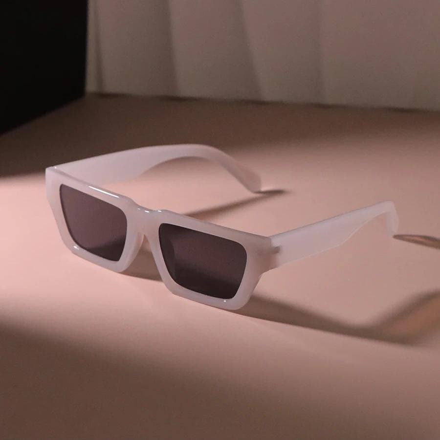 Vintage Square Sunglasses Women Men Retro Rectangle Sun Glasses Mirror Lens Punk Designer Shades Outdoor Fashion Other