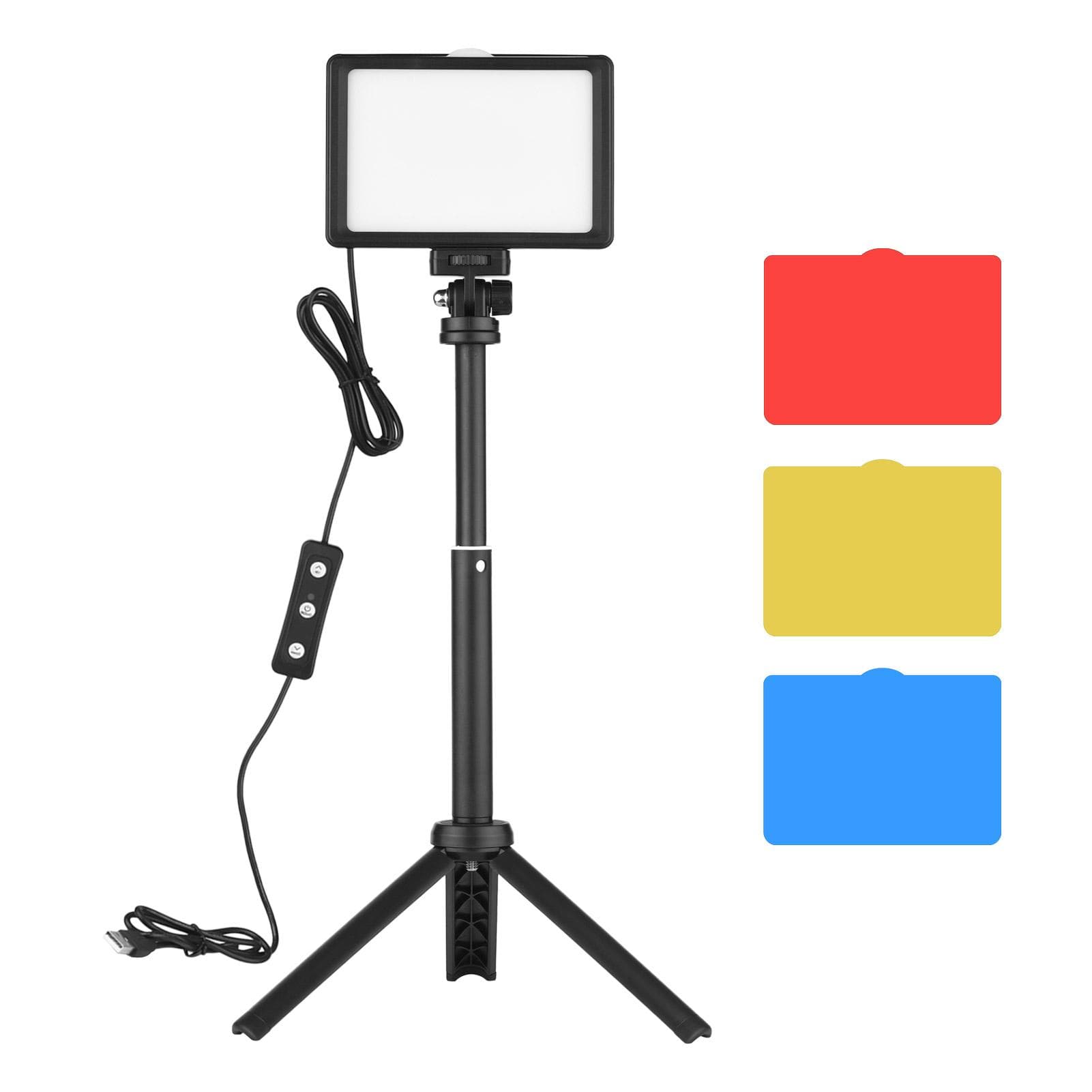 Andoer USB Video Conference Lighting Kit with 1 * LED Video Light 5600K Dimmable + 1 * Desktop