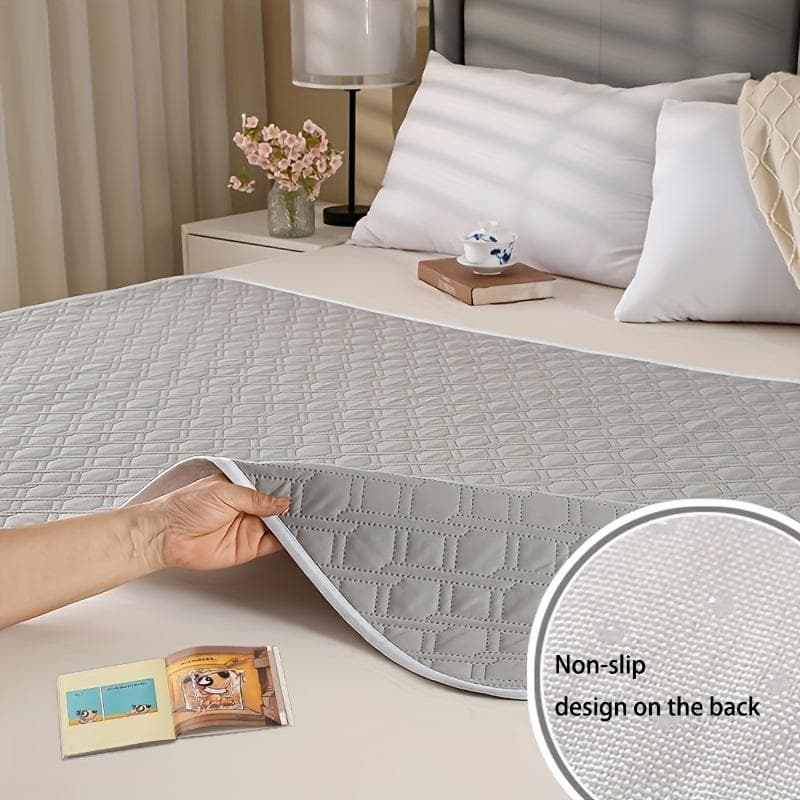 Washable Incontinence Pads For Elderly & Pets Leak-Proof Bed Care Mats Ideal For Menstruation & Home Use grey